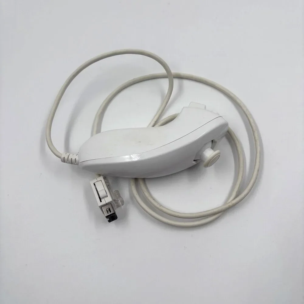Official Nintendo Wii Nunchuk Controller White RVL-004 OEM Tested